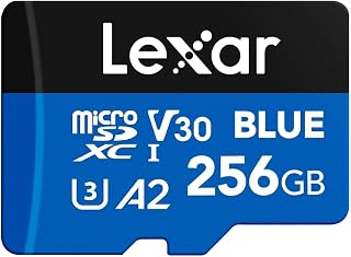 Lexar 256GB Blue Micro SD Card Up to 160MB/s,…