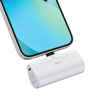 Compare iWALK Mini Portable Charger 4500mAh UltraCompact Power Bank Small and Cute Battery Pack Compatible with iPhone 12 Mini1212 Pro12 Pro Max11 ProXS MaxXRX876Plus，Airpods and More,white at KSA Price