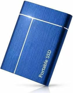 Compare Portable External Hard Drive 2TB, Mini SSD Hard Drives,Solid State External Drives,Computer Backup Drive,USB 3.1 to TypeC Support Data Storage Transfer for Windows XP PC Laptop and Mac Blue at KSA Price