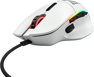 Compare Glorious Model I Ergonomic Matte White Gaming Mouse  9 Programmable Buttons, 9 Button Configurations, Ultralight Weight, CORE RGB Lighting, 19000 DPI MOBA, MMO, Battle Royale at KSA Price