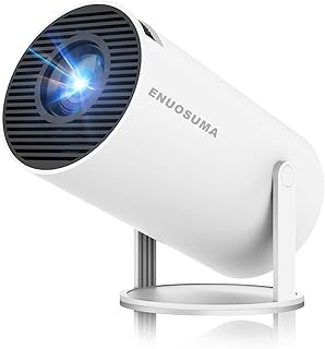 Compare Mini Projector, Support 4K 1080P Portable Projector with Dual Band WIFI6 5G Wireless 5.2 Bluetooth Android 13, 200 ANSI Lumens, 180° Rotatable, Auto Keystone Correction,35"130" Screen Video Projector at KSA Price