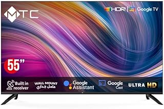 Compare MTC 55inch Smart TV, Ultra HD, Google TV, Builtin Receiver, Model MT55UH450GO at KSA Price