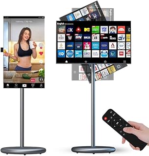 Compare New 27inch Standbyme smart screen, Android 15 floo!standing tablet with FHD touch screen, 6G+128G largememory, builtin hidden 8MP beauty camera, 100wHbattery, working time 56 hours Grey at KSA Price