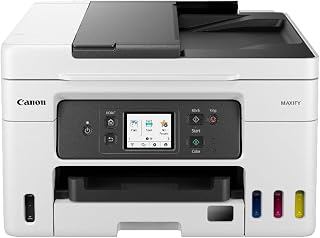 Compare Canon MAXIFY GX4040 Wireless Colour Allinone Refillable MegaTank Inkjet Printer, ideal for small businesses that need costeffective and highspeed printing, White at KSA Price