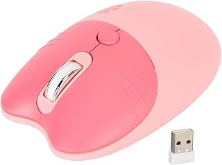 Cute Cat Wireless Mouse, 2.4GHz Wireless Silent…