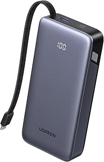 Compare UGREEN 45W Power bank 20000mAh with Builtin USB C Cable Portable Charger at KSA Price