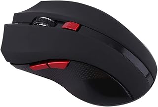 Compare 2.4GHz Wireless Optical Mouse, Wireless Computer Mouse, Cordless Optical with 6 Keys & Adjustable DPI Up to 2400, Ideal for PC, Laptop & Gaming Black at KSA Price