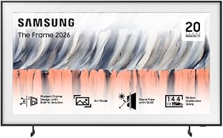 Compare Samsung 65 Inch The Frame TV, LS03HE, 4K, 240Hz DLG, QLED Glare Free, HDR 10+, Motion Xcelerator 144Hz, Art Mode, Modern Frame with Builtin Solution, Smart TV, QA65LS03HEUXSA 2026  KSA Version at KSA Price