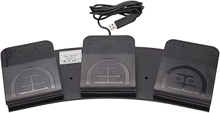 Compare PC Wired USB Foot Control Keyboard, PC Foot Switch Programmable Computer Keyboard, Programmable, 3 Key Photoelectric Switch at KSA Price