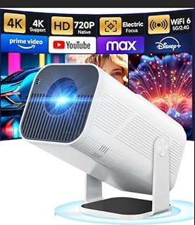 Mini Projector 4K 1080P Full HD Supports Android…
