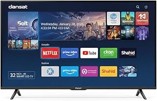 Compare DANSAT 32in HDMI DTD32BHS LED TV SMART with free wall mount at KSA Price