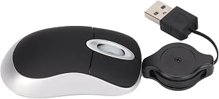 Eacam Mini Portable Mouse, 68cm Retractable Cable,…