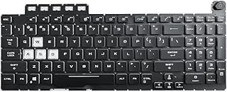 Compare Abakoo New Replacement Keyboard Compatible with ASUS TUF Gaming 8 F15 FX506 FA506 FA506II FX506H FA506Q FX506L FA506H F17 FX706 FX706L FA706U FX706U FA706 661VUS00 with RGB Colorful Backlit at KSA Price