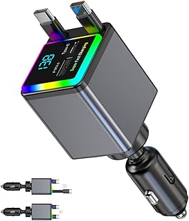 XZM 4 in 1 Retractable X18 Car Charger…
