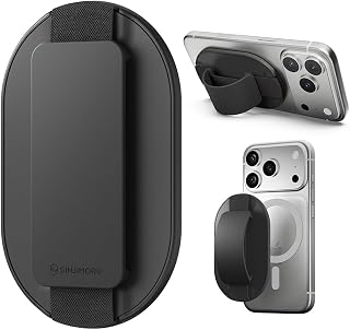 Compare Sinjimoru for MagSafe Grip, Magnetic Phone Grip for MagSafe Stand, Strong Magnetic Phone Holder for iPhone 16 15 14 13 12. MSGrip Black at KSA Price