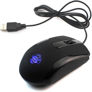 Compare WishLotus Left Handed Mouse Logo Laser Engraving and Matte Process 800 DPI Resolution 3D Button Plug and Play Mini USB Wired Mouse Suitable for Laptop at KSA Price