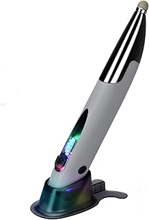 Compare lychee Rechargeable Pocket Pen Mouse, LeftRightHanded Wireless Optical Ergonomic Mouse with Stylus Function RGB Backlit TypeC & Micro USB Adapter for PC Laptop Notebook Mac Grey at KSA Price