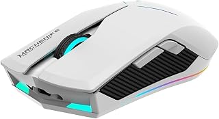 Compare M721 Gaming Mouse WirelessWired Computer Mouse, 10000 DPI High Speed Superlight Mouse with RGB Backlit, 2.4GUSBC Gaming Mouse for PC and Mac White at KSA Price