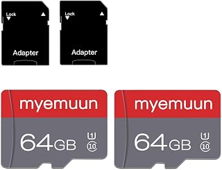 Compare Two Memory Cards TF Card 64GB with Adapter, C10 U3 UHS1 A1, for CameraSmartphoneDroneDash CamAction Cam 2 x 64GB at KSA Price