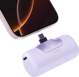 Compare iWALK Powerbank 5500 mAh Mini USB C Power Bank 22.5 W Fast Charging Power Bank Small Lightweight Compact External Mobile Phone Batteries for iPhone 1616 Plus16 Pro Max, iPad, Samsung Galaxy S24S25 at KSA Price