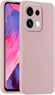 Compare HULLIN Colourful Silicone Mobile Phone Case, Suitable for Oppo Reno16 F 5G  Oppo Reno16 FS 5G 6.57 Inches  Sand Powder at KSA Price