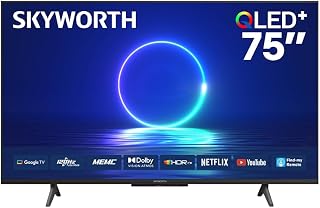 Compare SKYWORTH 75Q6800H 75Inch QLED+ 4K Smart TV – Google TV, 120Hz Turbo Motion, Dolby Vision & Atmos, MEMC, VRR, EyeCare, FindMy Remote at KSA Price