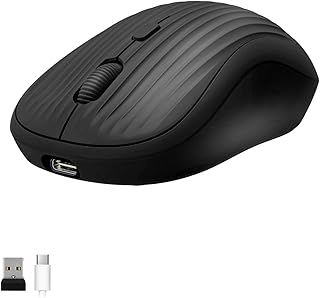 KASTWAVE Bluetooth Wireless Mouse, 2.4G Silent Mouse,…