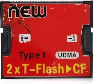 Compare RGBS Dual Port Micro SDSDHCSDXC TF TO COMPACT FLASH UDMA CF Type 1 Memory Card Reader Adapter For Canon Nikon Camera at KSA Price