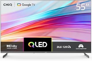 Compare CHIQ 55 inch QLED Smart TV, 4K, Dolby Vision & Atmos, Google Cast, Apple AirPlay,Voice Control, Youtube, Netflix, EMEC,DLG120Hz, Dual Band 2.45GWiFi, dbxTV, Kids Profile,1.07B Color, AI Designs at KSA Price