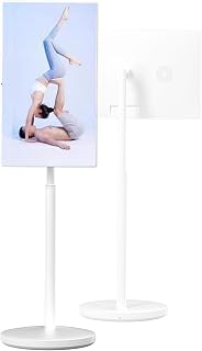 Compare 32Inch Portable Touch Screen Monitor 4K, Portable TV on Wheels Touchscreen Portraitlandscape rotation, Wheeled base Battery TV for Living Room, Kitchen, Bedroom, Balcony, Garden at KSA Price