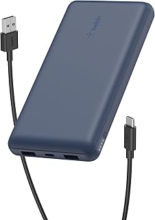 Belkin Portable Charger, USB C Power Bank 20000 mAh…