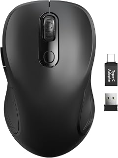 Trueque Wireless Mouse for Laptop, 2.4GHz Ergonomic…
