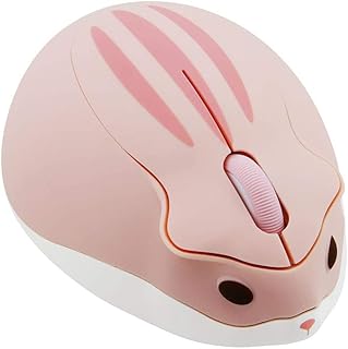 SXBan 2.4GHz Wireless Mouse Cute Hamster Shape Less…