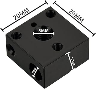 Accessory Black Aluminium Heat Block 3D Printer…