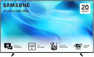 Samsung 50 Inch Crystal UHD TV, U8000H, 4K,…