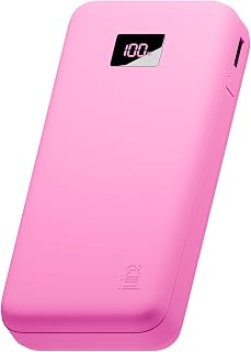Compare Juice Eco Integrated Max Power Bank 20000mAh – Portable Charger with Builtin USBC Cable, Fast 20W Output, Digital Display, Power Bank for iPhone 15 16, Samsung, Android, GoPro, iPad  Pink at KSA Price