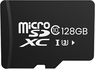 Compare 128GB Micro SD Card for Security Cameras, Read Speed up to 100 MBs, C10, U3, V30, A1, Memory Card for Security Camera, Dashcam, Black at KSA Price