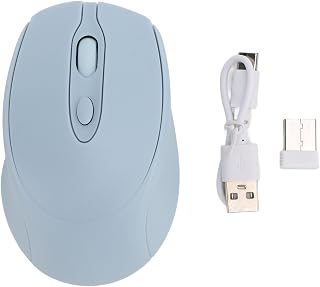 Compare PC Mouse with USB Receiver, Laptop Mouse, Mouse Bluetooth 5.0 2.4G Rechargeable 800 1200 1600 DPI Portable Ergonomic Quiet Blue at KSA Price