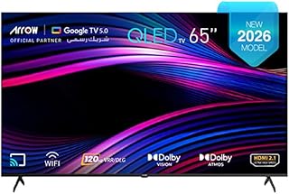 Compare ARRQW 65 Inch, QLED 4K Google TV5.0,60Hz,RAM2GB Storage16GB DOLBY VISION & ATMOS,RESOLUTION3840 * 2160 WITH PreInstall ApplicationNETFLIX,Prime Video,YouTubeRO65LCQ120 at KSA Price