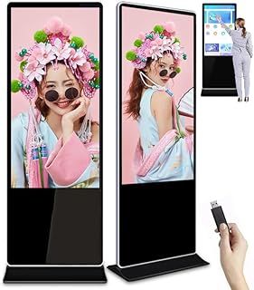 Compare 43in50in55in65in Digital Signage Display, Touch Screen  FloorStanding Advertising Machine, 1920 * 1080 HD Display, Support WifiU DiskMultiple Split Screens, Timed on Off,43in at KSA Price