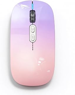Wireless Bluetooth Mouse, Transparent BT + 2.4G…