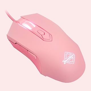 Compare Lomiluskr AJ52 Wired Gaming Mouse, 7 Programmable Buttons, Computer Mice with RGB Lighting, 2004800 DPI Adjustable, for WindowsMac OSLinux Pink at KSA Price