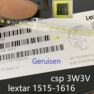 Compare TOOLAE  50pcs Оriɡiпal Lextar LED 1616 Light Beads Cool white Highs Powers 3W 3V 190LM For LED LCD TV Backlight Application CSP at KSA Price
