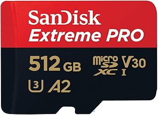 Compare SanDisk 512GB Extreme PRO microSDXC card + SD adapter + RescuePRO Deluxe, up to 200MBs, with A2 App Performance, UHSI, Class 10, U3, V30, Black at KSA Price