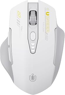 Uineer Wireless Bluetooth Mouse, 2.4 GHz, Rechargeable,…