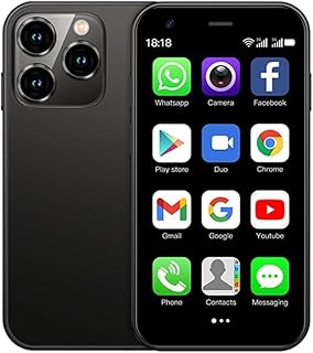 Compare SOYES XS15 3G Mini Smartphone, Dual SIM Dual Standby WiFi 3 inch Phone, 2GB RAM 16GB ROM, 1000 MAh Battery, HD Pocket Phone Black at KSA Price