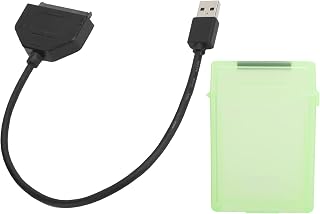 Compare USB3.0 Adapter, 4TB External High Speed HDD Hard Drive Cable 6Gbps with Protection Box for Laptop for Windows98SE ME 2000 XP 7810 for PCgreen at KSA Price