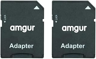 Compare Micro SD Card to SD Card Adapter, TF Card Micro SDHC to SD SDHC Adapter Works with Memory Cards for Older Cameras, PDA, Medical Devices Pack of 2 at KSA Price