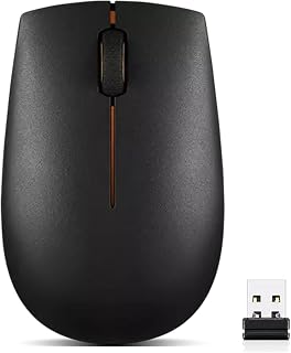 Compare Lenovo 300 Wireless Mouse – Computer Mouse for PC, Laptop with Windows – Ambidextrous Design – 2.4 GHz Nano USB Receiver – 12 Month Battery Life at KSA Price
