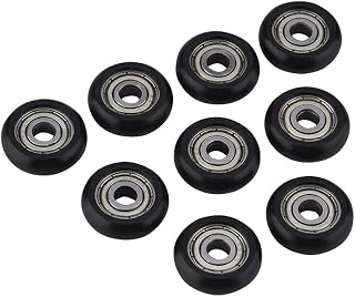 Compare 3D Printer Wheel Bearing, 9 PcsPack Black Pulley Wheel Durable for 3D Printer Accessories at KSA Price